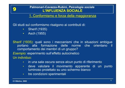 Palmonari-Cavazza-Rubini, Psicologia sociale LE ...