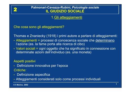 Palmonari-Cavazza-Rubini, Psicologia sociale LE ...