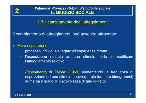 Palmonari-Cavazza-Rubini, Psicologia sociale LE ...