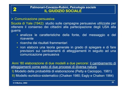 Palmonari-Cavazza-Rubini, Psicologia sociale LE ...