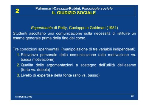 Palmonari-Cavazza-Rubini, Psicologia sociale LE ...