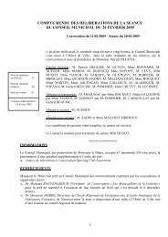 20 02 2009 Compte-rendu du Conseil municipal - Ville de Noyon