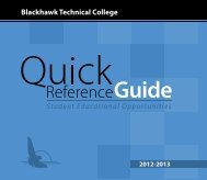 Quick Reference Guide - Blackhawk Technical College