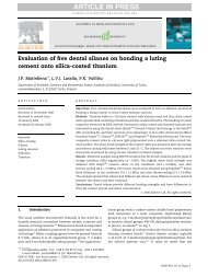 Evaluation of five dental silanes on bonding a luting cement onto ...