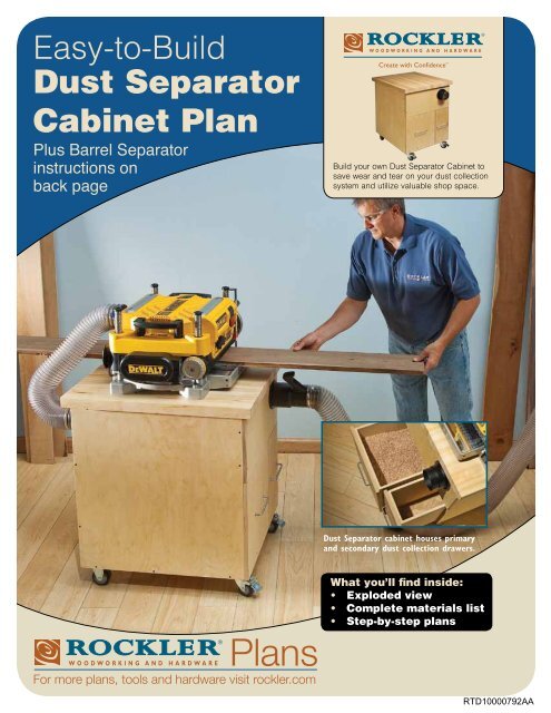 Btz Up Vjme Dust Separator Cabinet Plan Rockler Com