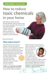 How to reduce toxic chemicals in your home - Minnesota Pollution ...