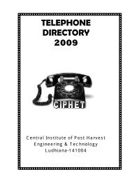 TELEPHONE DIRECTORY 2009 - CIPHET