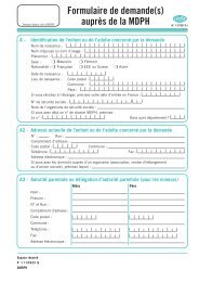 Formulaire de demande(s) auprès de la MDPH - Val d'Oise