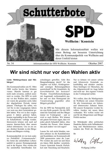 5 Oktober 2007 - SPD Wellheim-Konstein