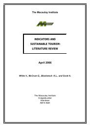 Literature Review - The Macaulay Land Use Research Institute