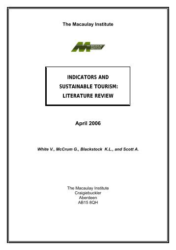 Literature Review - The Macaulay Land Use Research Institute