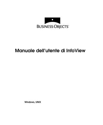 Manuale dell'utente di InfoView