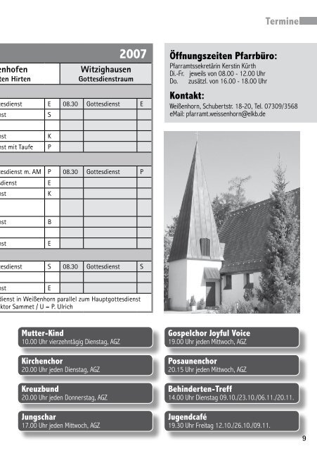 Augustana Weißenhorn - Pfaffenhofen - Witzighausen