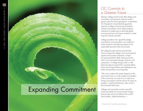 Expanding Perspectives, Inspiring Learning - Olympic College