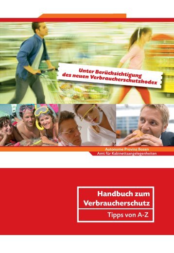 Handbuch zum Verbraucherschutz