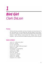 1. Bird Girl Clark DeLeon - Townsend Press