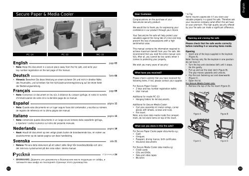 Manual Secure Paper & Media Cooler - Safe Runner