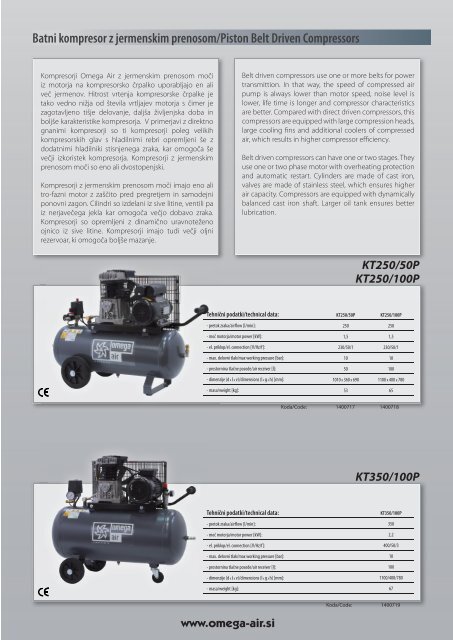 Batni kompresorji Piston Compressors
