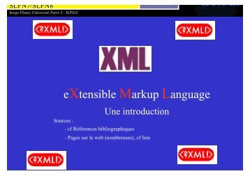 SLIDES XML - Accueil