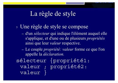 SLIDES XML - Accueil