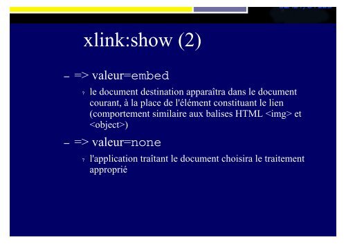 SLIDES XML - Accueil