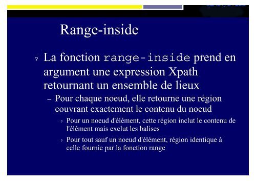 SLIDES XML - Accueil