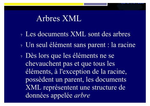 SLIDES XML - Accueil