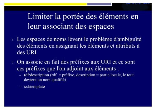 SLIDES XML - Accueil