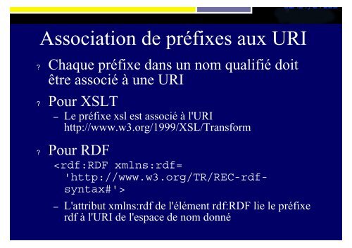 SLIDES XML - Accueil