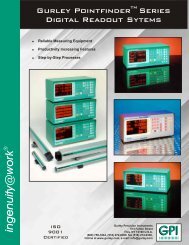 Pointfinder Digital Readout Displays - Gurley Precision Instruments