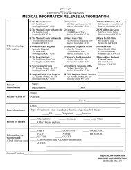 Download the Medical Information Release Authorization form