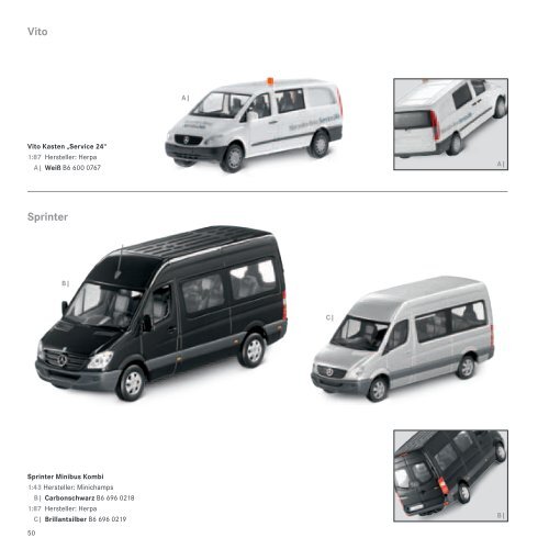 Mercedes-Benz Model Car Selection 2010/2011 - SD Motor