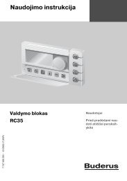 Valdymo blokas RC35 - Buderus