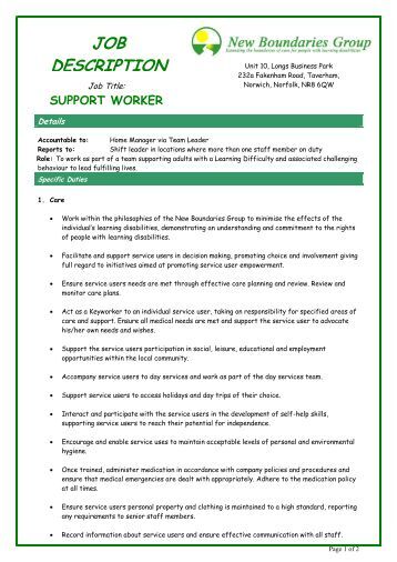 retail worker job description