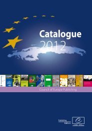 Council of Europe 2012 - Renouf Publishing Co. Ltd.