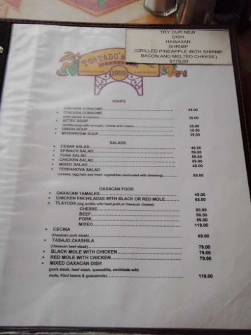 View Tostados Grill menu (PDF file)