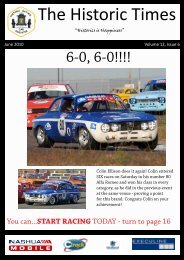 The Historic Times - Historic Racing South Africa