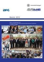 Forschung an der GSaME - Status und Ergebnisse 2012