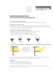 technische hinweise - Licht+Raum AG