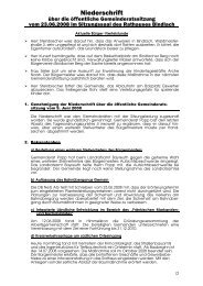 Protokoll der Gr-Sitzung vom 23.06.2008 - CSU Bindlach
