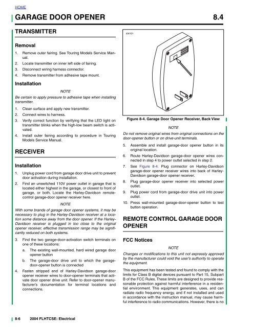 TURN SIGNALS 8.1 - harley-davidson-sweden.se