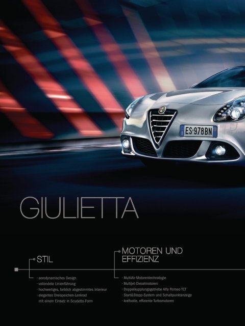 PREISLISTE Alfa Romeo Giulietta