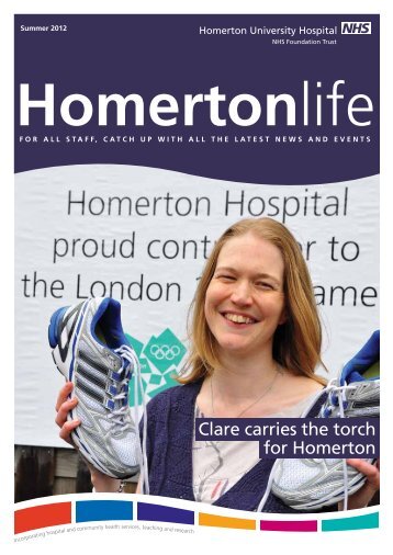 Clare carries the torch for Homerton - Homerton University Hospital