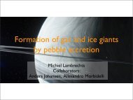 Formation of gas and ice giants by pebble accretion