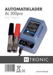 H-Tronic AL 2000plus Motorrad Batterie Ladegerät 12Volt - Akku und