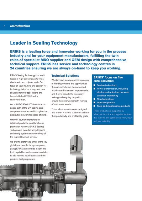 ERIKS Sealing Technology - Eriks UK