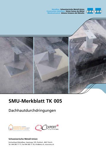 SMU-Merkblatt TK 005 - Schweizerische Metallunion