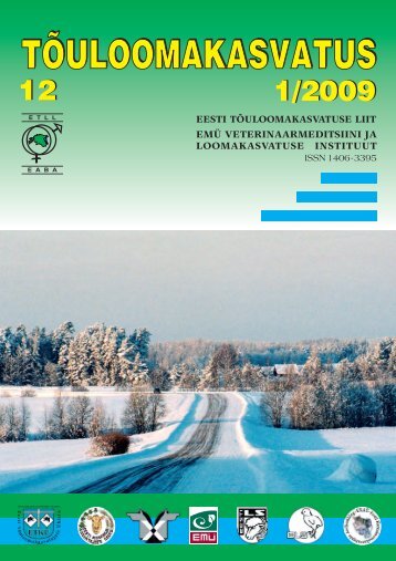 Eesti loomakasvatus 2008. aastal - TÃµuloomakasvatus