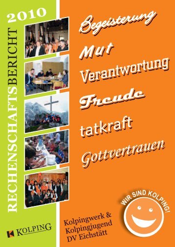 Rechenschafts- und Geschäftsbericht 2010 - Kolping im Bistum ...