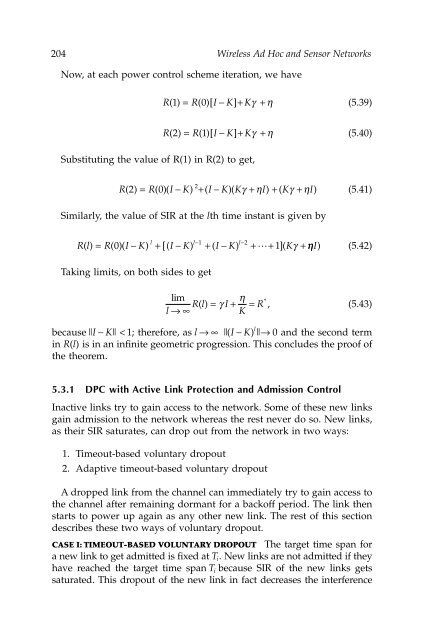 Wireless Ad Hoc and Sensor Networks